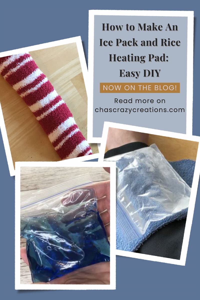 Are you wondering how to make an ice pack or a rice heating pad?  I have a super easy and inexpensive tutorial to share.