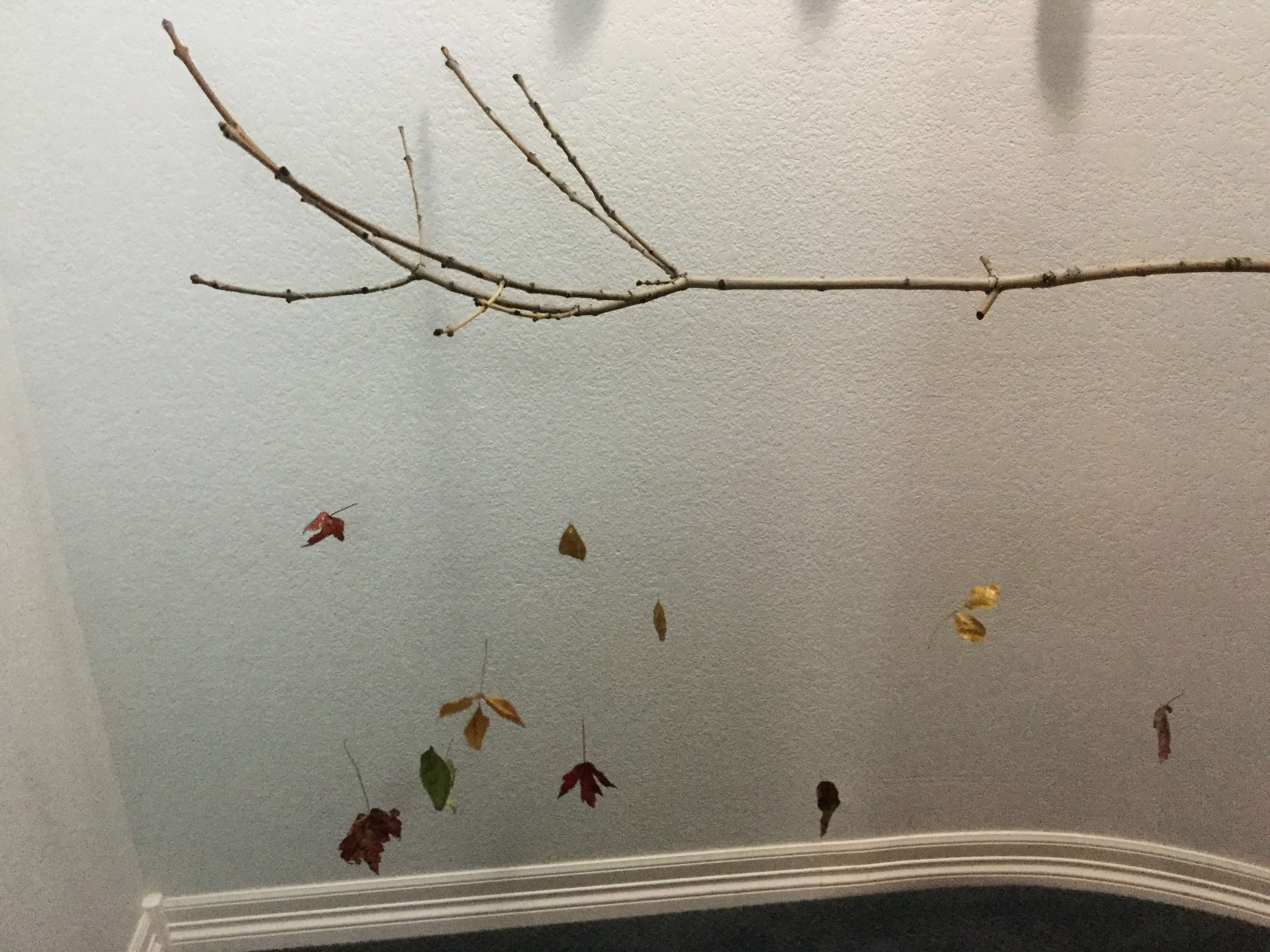 Natural Fall Decor With Leaves