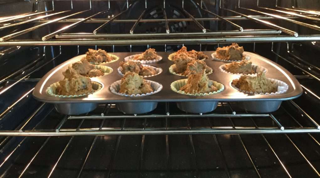 Place your muffins in a preheated oven at 350 degrees.