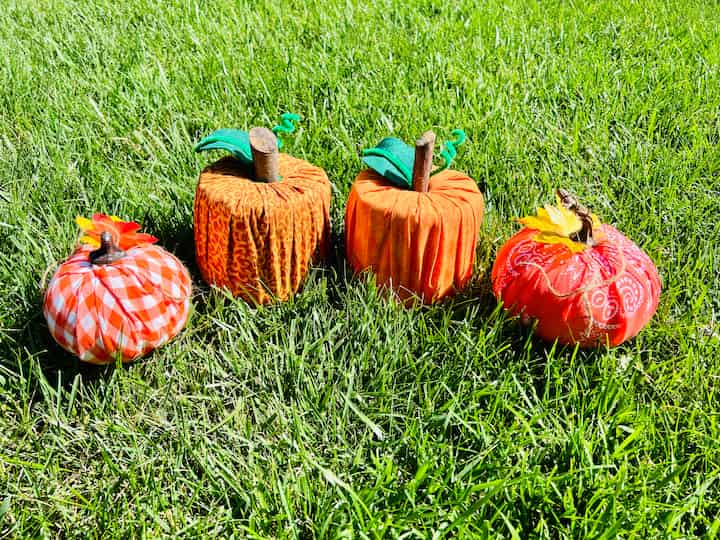 If you're a fan of all things crafty, we've got the perfect project for you: DIY fabric pumpkins!