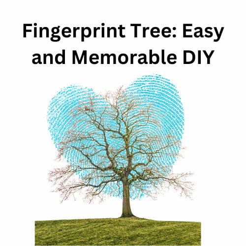 Are you wondering how to make a fingerprint tree? With just a few supplies you can make this super easy and memorable DIY.