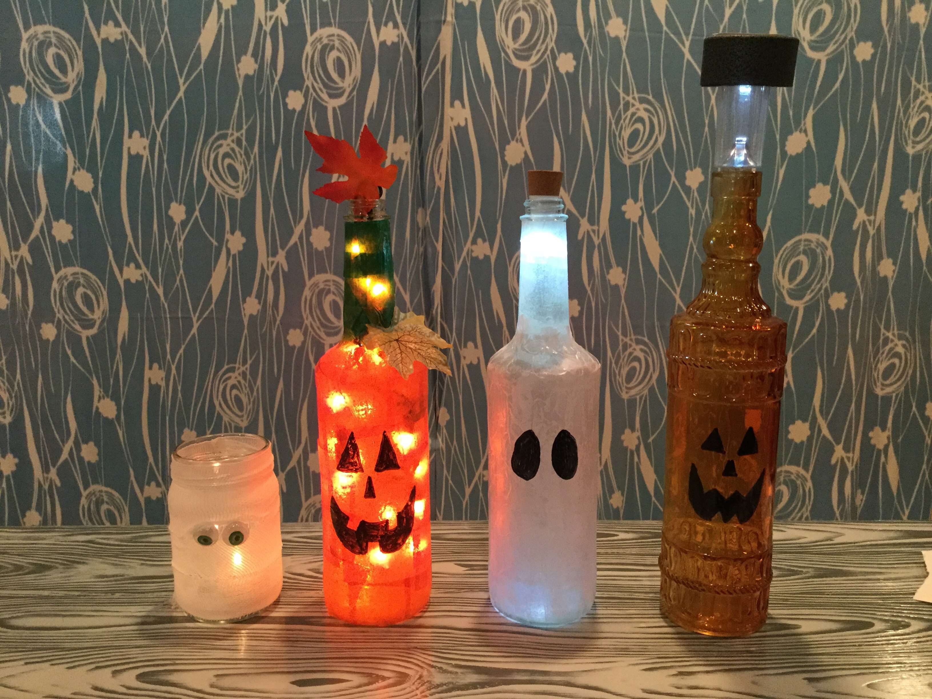 Repurpose Jars & Bottles for Halloween Fun!