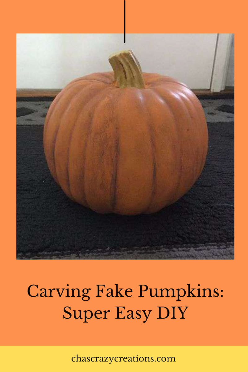 Fall is my favorite season and have fun carving fake pumpkins. Here is an inexpensive and simple way to carve your fake pumpkins.