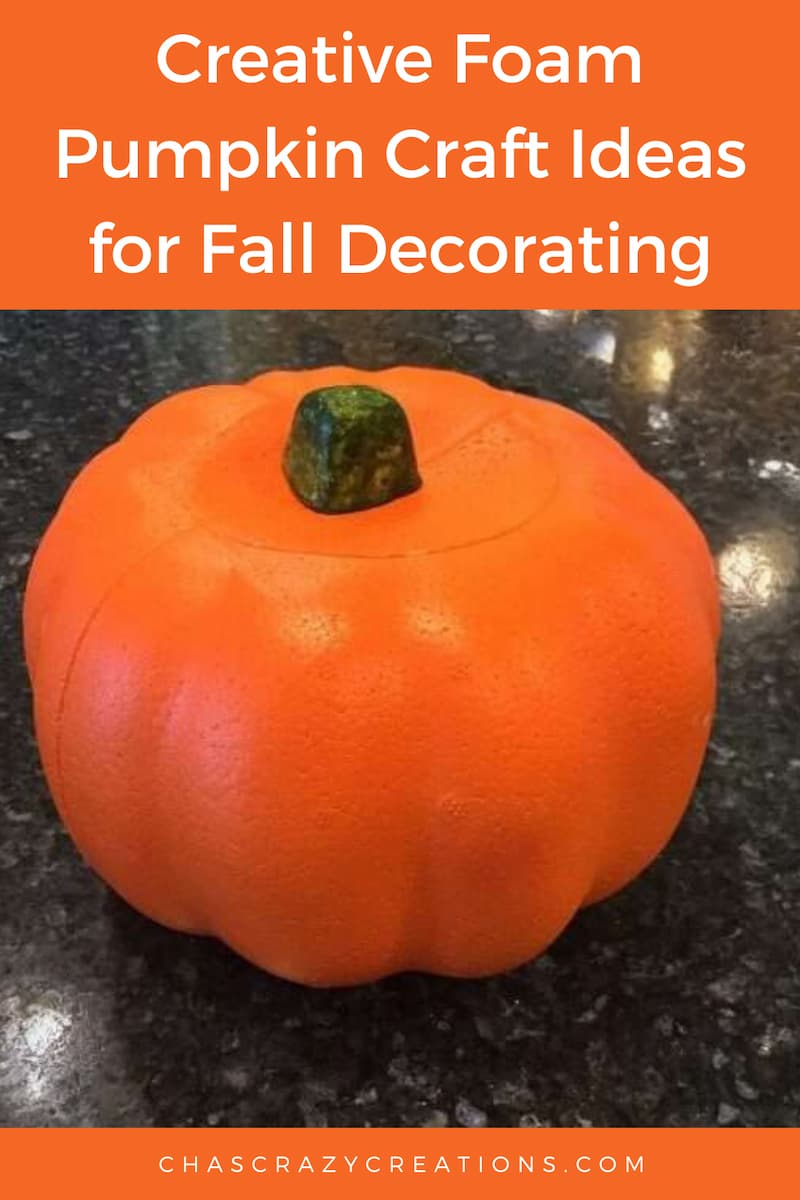 Discover a plethora of imaginative foam pumpkin craft ideas perfect for adding a festive touch to your autumn decor.
