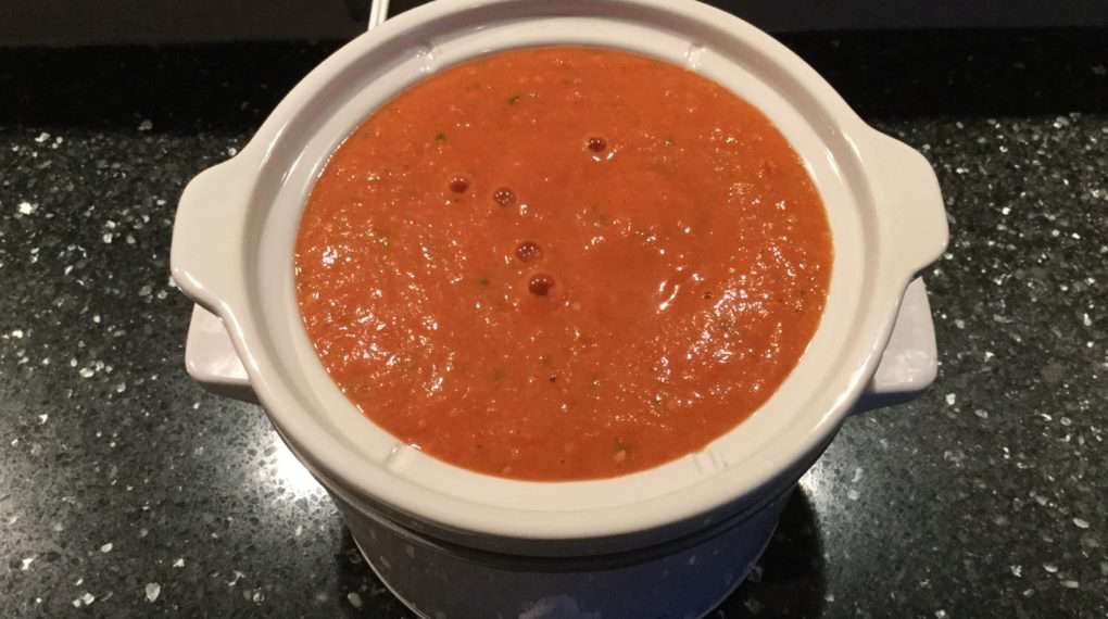 Low Carb Tomato Soup: Serve immediately. If it needs a little warm up cook it in a saucepan or place in a crock-pot to keep the flavor growing and serve later.