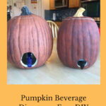 Are you looking for a pumpkin beverage dispenser? I turned a fake pumpkin into a beverage dispenser for the holidays.