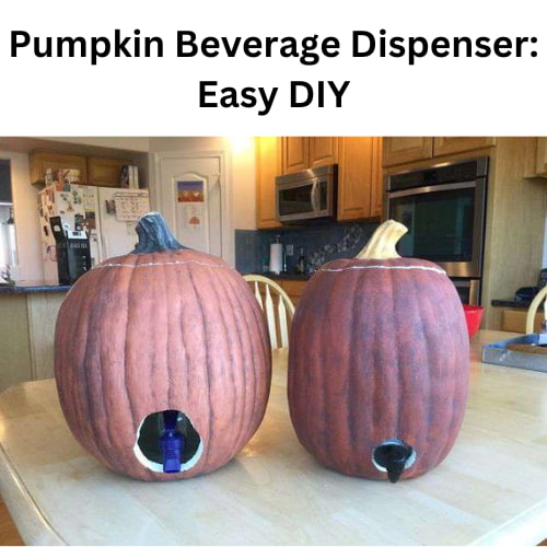 Are you looking for a pumpkin beverage dispenser? I turned a fake pumpkin into a beverage dispenser for the holidays. 