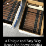 Are you wondering what to do with old encyclopedias? I figured out a way to reuse them in our home without damaging them!