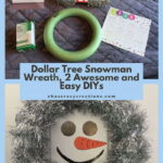 Do you want to make a Dollar Tree snowman wreath? I have not only 1 but 2 easy versions to share with you!
