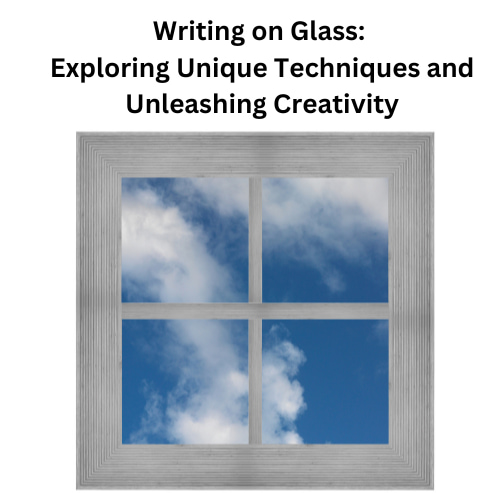 In this step-by-step blog post, we'll explore several creative ways to write on glass, whether you want to make temporary designs, permanent decorations, or functional reminders.
