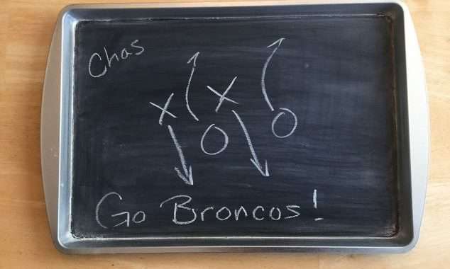 Use the chalk to personalize for the event.