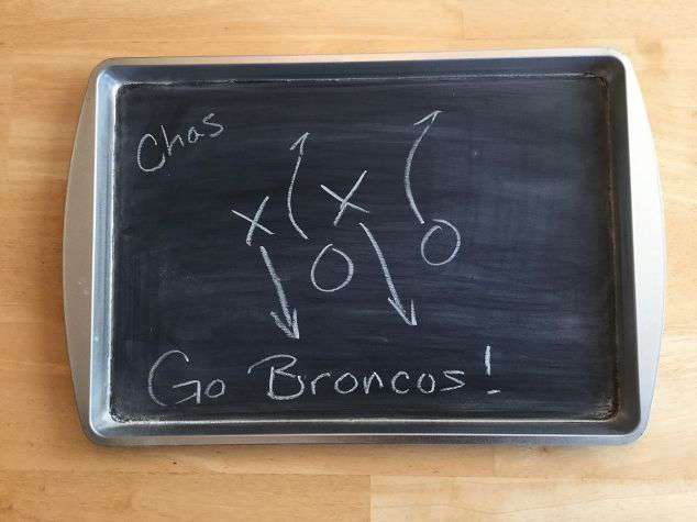 Use the chalk to personalize for the event.