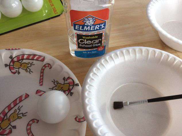  Paint on Elmer's Clear School glue. 