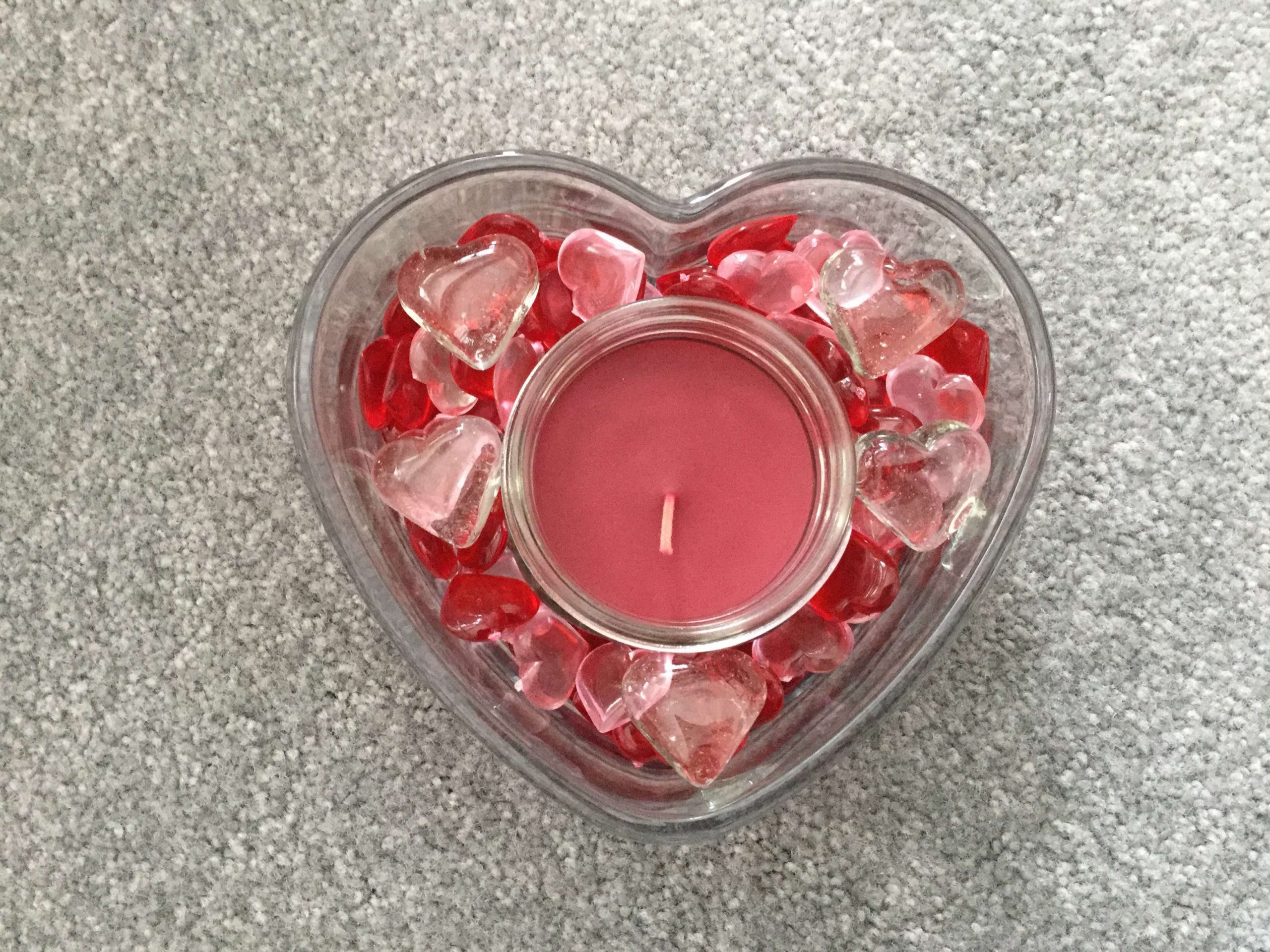 Easy and Inexpensive Valentine Candle Holder