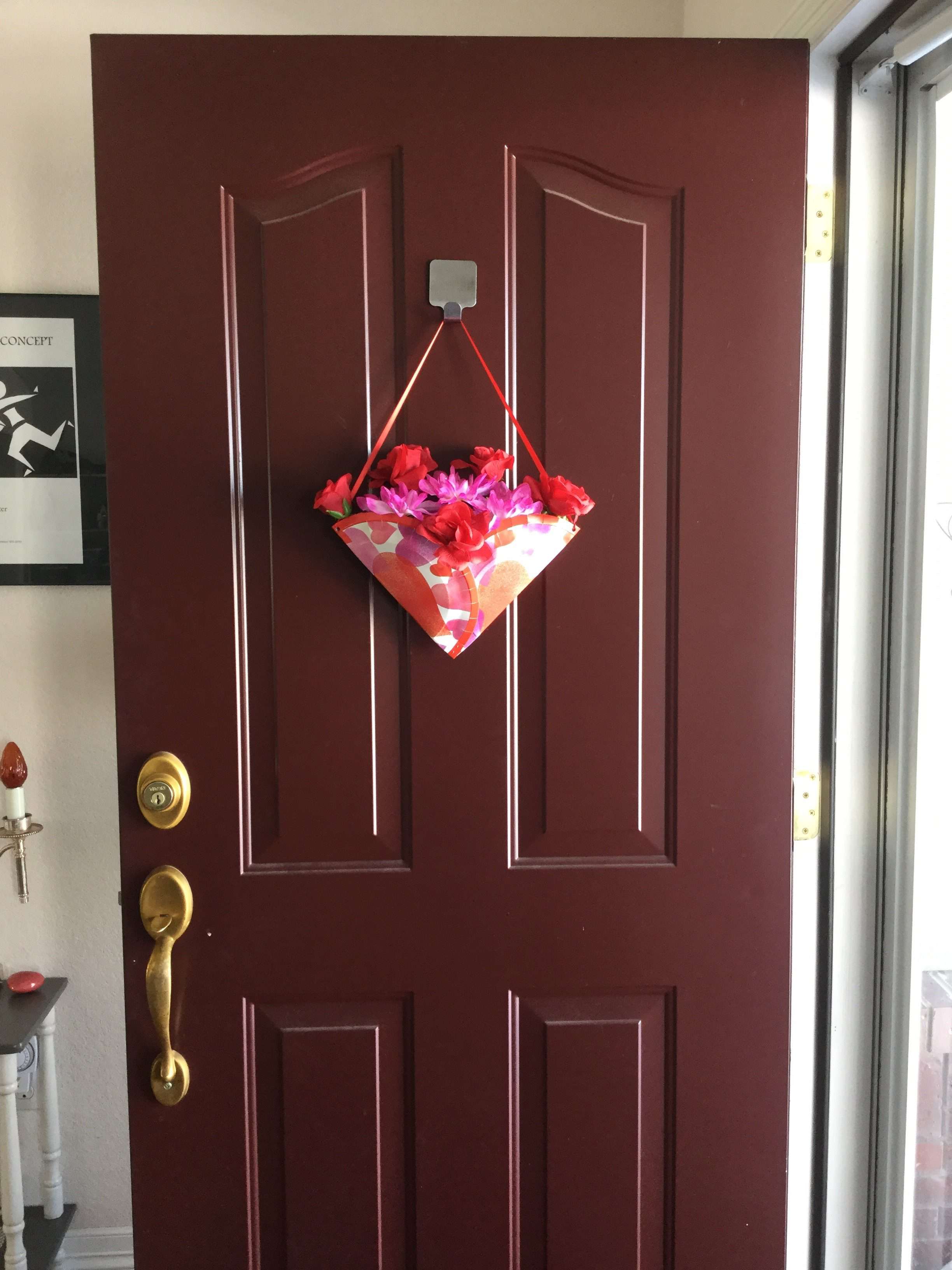 Do you want a unique Dollar Tree Valentine wreath?  I made this fun idea for my front door and it can be adjusted for any holiday or season!