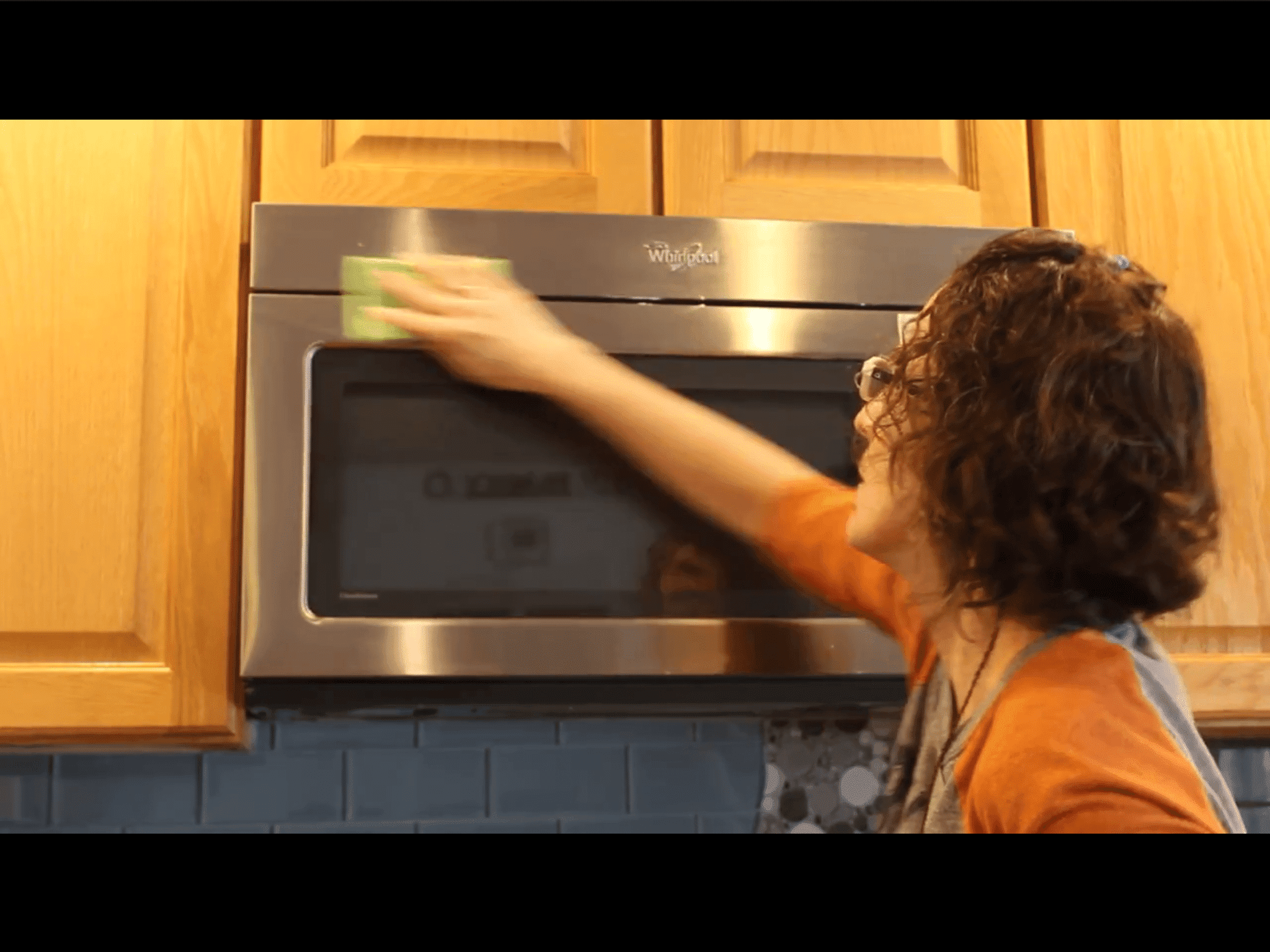 cleaning stainless oven with shaving cream