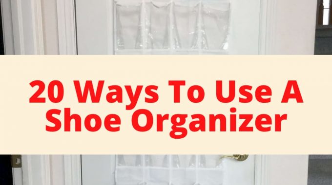 Would you like space saving organization? I was given the challenge by Hometalk to come up 6 ways to use a hanging shoe organizer. With in 5-10 minutes I had come up with 20! Here are all the different ways you can use a hanging shoe organizer to help out in your home.