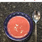 This easy strawberry soup is tradition in our home for every Valentine's Day.  It's so easy to make and we all look forward to it every year.