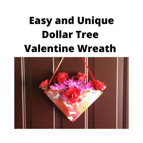 Easy and Unique Dollar Tree Valentine Wreath for Your Door