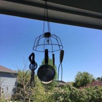 Do you like wind chimes and wonder how to make them? I had . Using a flower basket from the dollar store, some utensils from my husband's grandma and my grandma, I was able to create Dollar Tree Wind Chimes.