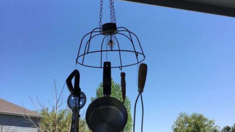 Do you like wind chimes and wonder how to make them? I had . Using a flower basket from the dollar store, some utensils from my husband's grandma and my grandma, I was able to create Dollar Tree Wind Chimes.