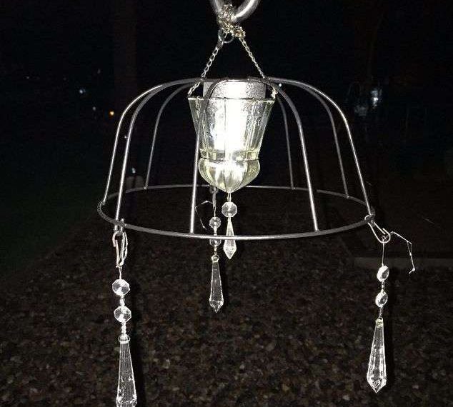 The light helps keep the night animals away, and I like the way it looks.