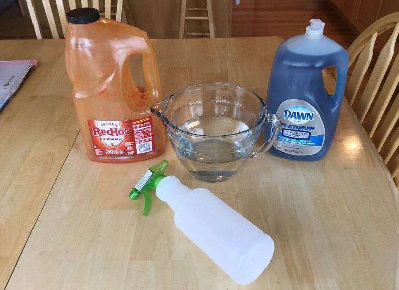 For the different sprays you'll need: