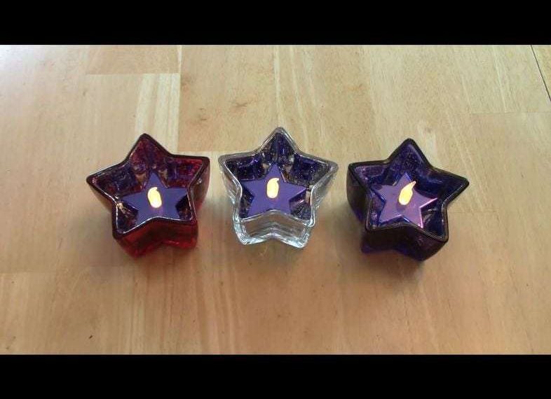 One option - I bought these star shaped battery operated LED lights to go right inside of them.