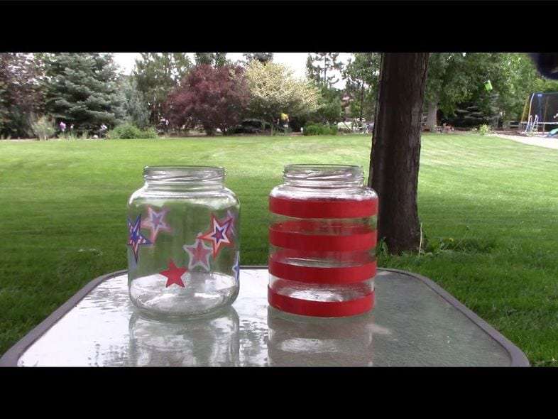 Easy Recycled Jar 4th of July Luminaries and More!