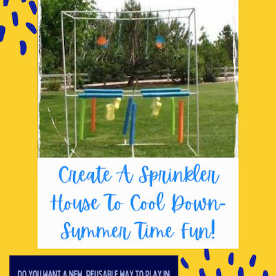 Do you want a new, reusable way to play in a sprinkler for kids to cool down and have fun? Everyone will enjoy this reusable Sprinkler House!