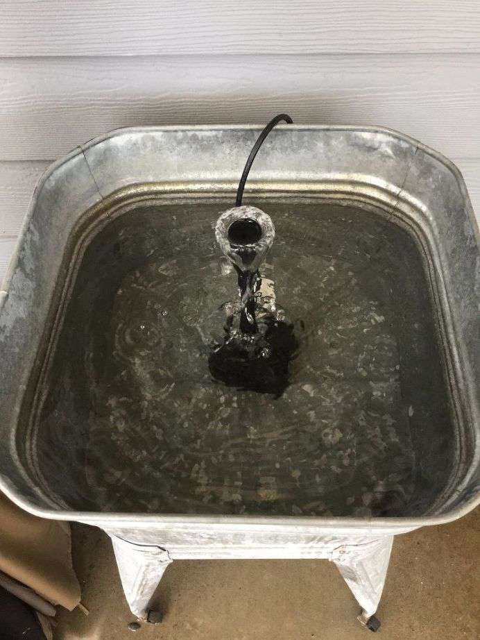 Once the fountain is put together, fill your container with water, put the fountain in, and plug it in. That's it your done! Want to put your fountain somewhere where there isn't power? No problem, they sell solar panel fountain kits too.