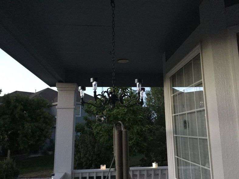 Upcycle an Outdated Chandelier to a Solar Chandelier