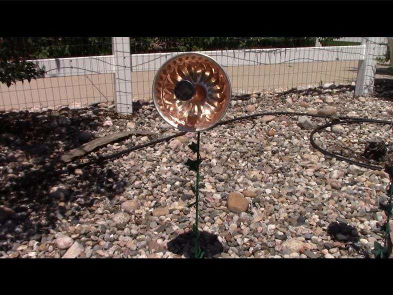 Vintage Bundt Pan to Solar Flower!