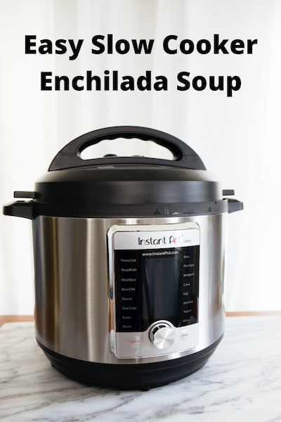 Do you want an easy slow cooker enchilada soup? This recipe is inexpensive, easy, and can be adjusted for small or large groups of people.