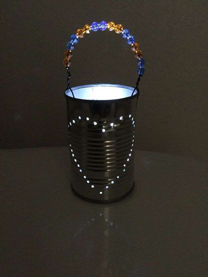 Repurposed Can to Lantern