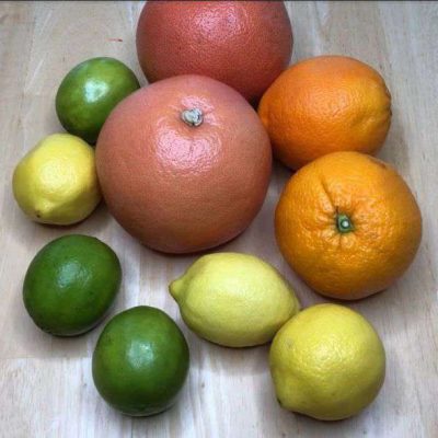Many of these recipes you can use your choice of lemons, limes, grapefruit, or oranges. Lemons and limes are the highest in acidity for cleaning. You can substitute bottled lemon/lime juice.