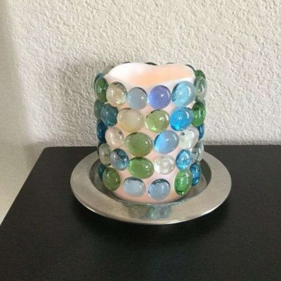 Place your candle where you want to display it.