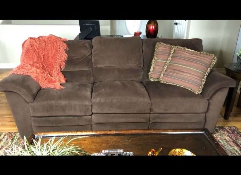 My friend's couch is all clean and she's going to be so excited when she comes home!