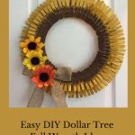 Are you looking for Dollar Tree fall wreath ideas? With just a few supplies from the store and your yard, you can make an amazing wreath.