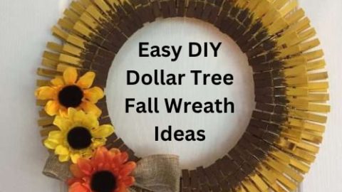 Are you looking for Dollar Tree fall wreath ideas? With just a few supplies from the store and your yard, you can make an amazing wreath.
