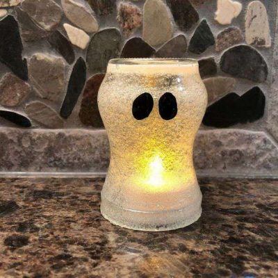 You can also add a battery operated tealight for some added fun.  This project is great for all ages!