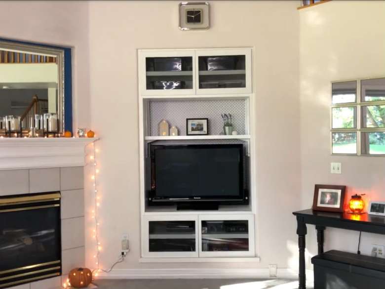 Entertainment Center Makeover: Easy and Quick with Video