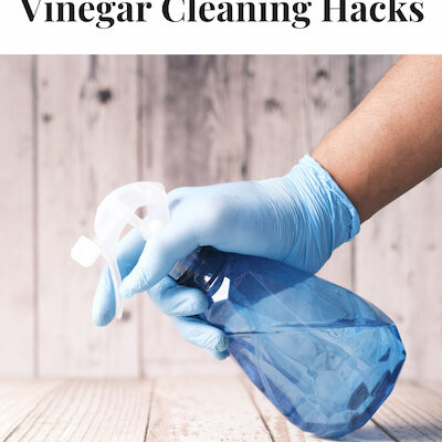 10 Vinegar Cleaning Hacks! Vinegar is biodegradable, and the acidity cuts through grease, soap scum, mineral deposits, and kills germs.