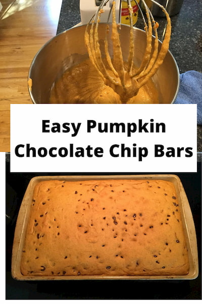 Honestly, I'm a pumpkin crazy person!  I love pumpkins, pumpkin spice, and pumpkin food!  This is my favorite pumpkin bar recipe.  Why?   Because it's easy and we think it's delicious!  Healthy enough for breakfast and snack times too!