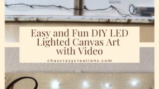 Do you want to create your own LED lighted canvas art? I found this art piece on clearance for $5 and I added $1 lights to enhance the art.