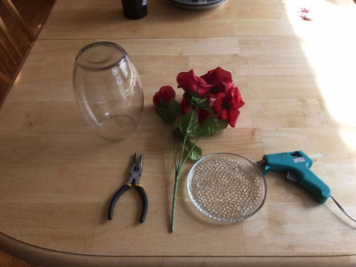 DIY Beauty and the Beast Rose supplies: