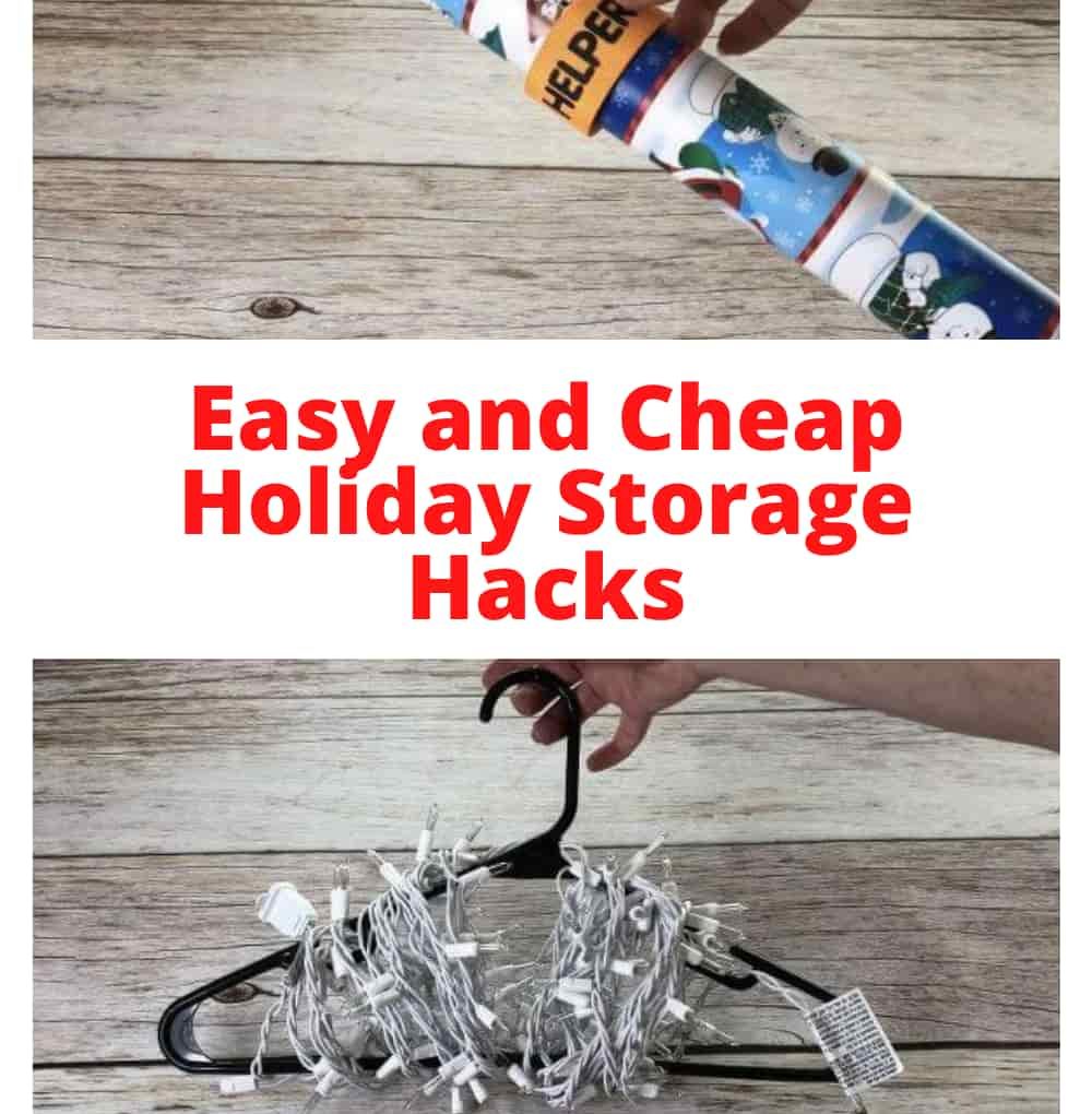 How do you organize seasonal decorations? How do you store everything? It's that time of year when we clean up all of our holiday decor, I have some easy and cheap holiday storage hacks for you!