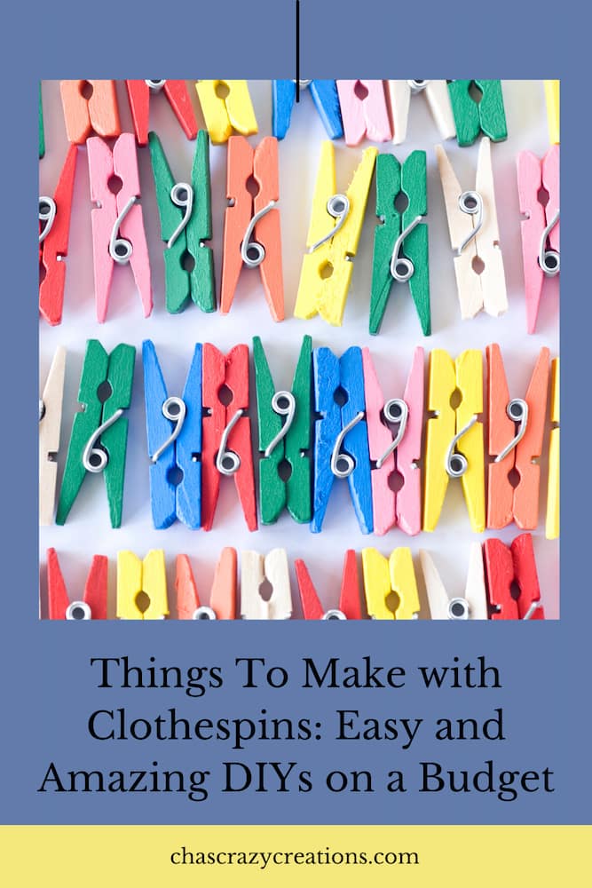 Are you looking for things to make with clothespins? I have several DIYs to share with you and they're all easy and inexpensive.
