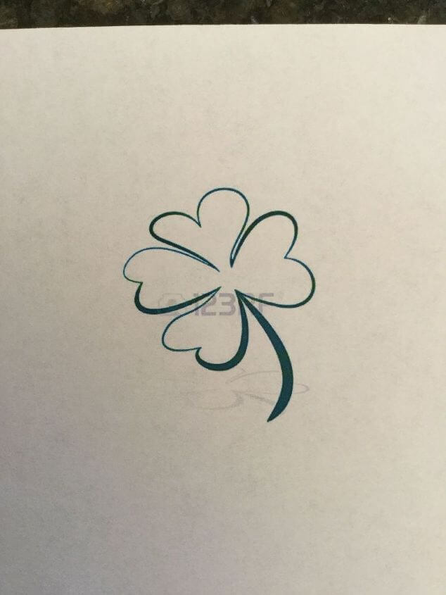 Engrave Glass - for the second projected I printed out a shamrock