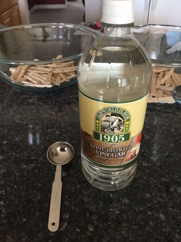 Add 1 tablespoon vinegar per bowl.